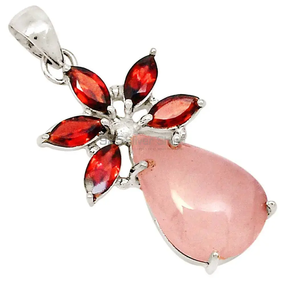 Multi Gemstone Handmade Pendants In Solid Sterling Silver Jewelry 925SP13-2_0