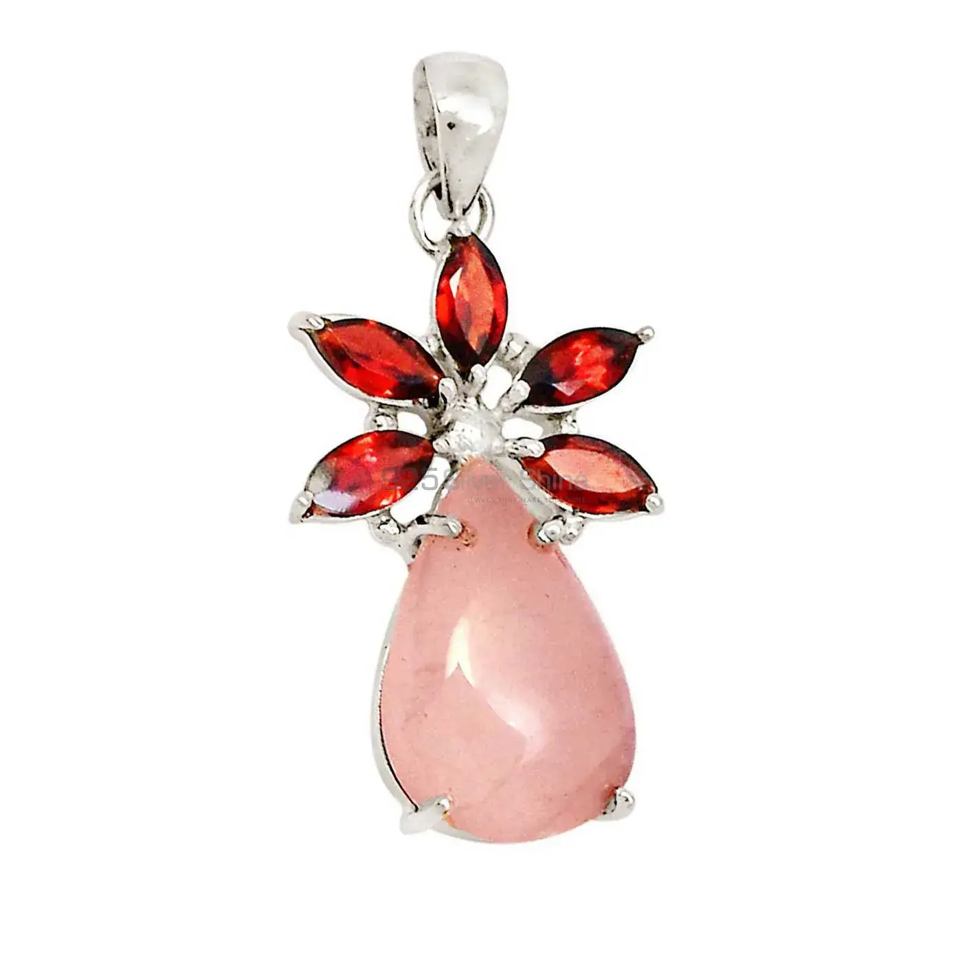 Multi Gemstone Handmade Pendants In Solid Sterling Silver Jewelry 925SP13-2_1