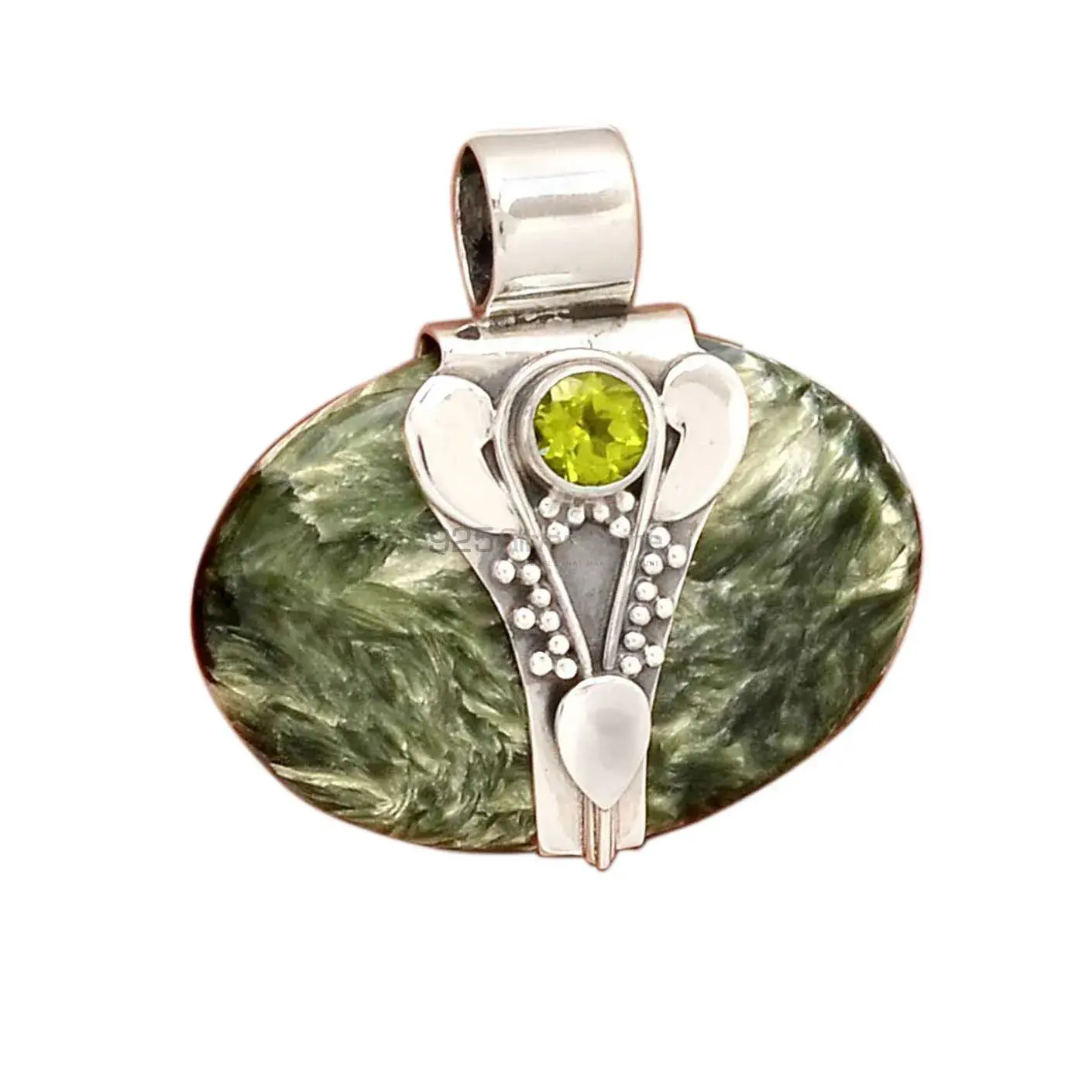 Multi Gemstone Pendants In 925 Fine Silver Jewelry 925SP072-3_2