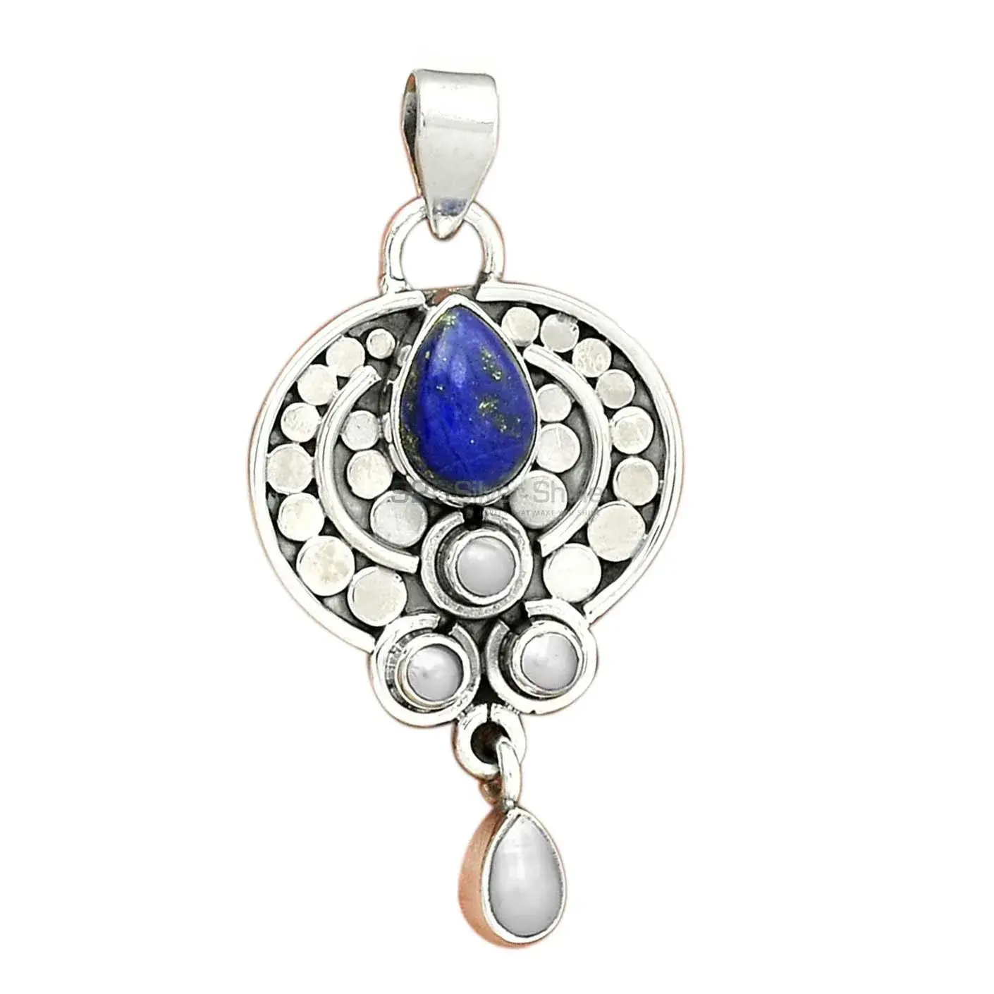 Best Price Multi Gemstone Pendants Suppliers In 925 Fine Silver Jewelry 925SP32-4_1