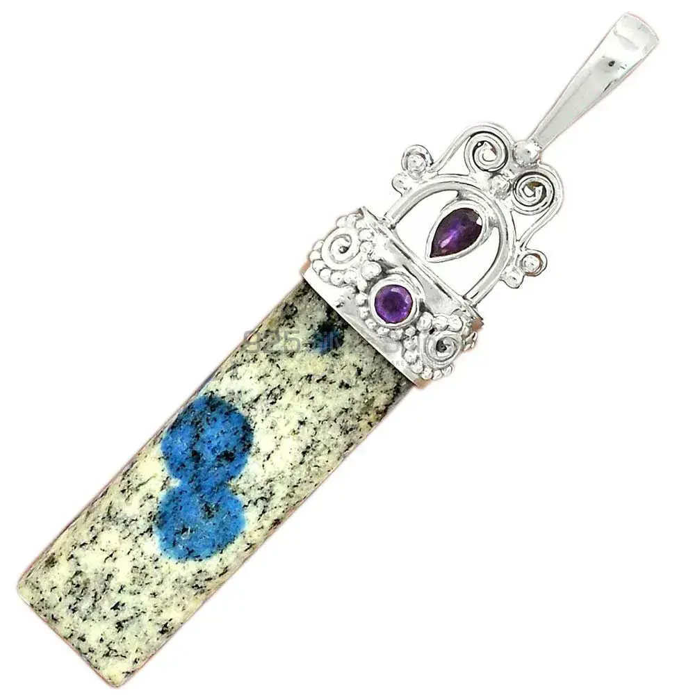 Multi Gemstone Pendants In 925 Fine Silver Jewelry 925SP59-2_0