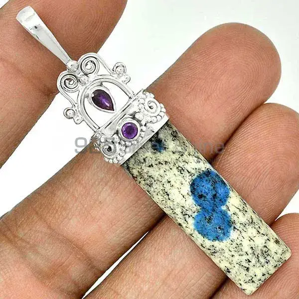 Multi Gemstone Pendants In 925 Fine Silver Jewelry 925SP59-2_1