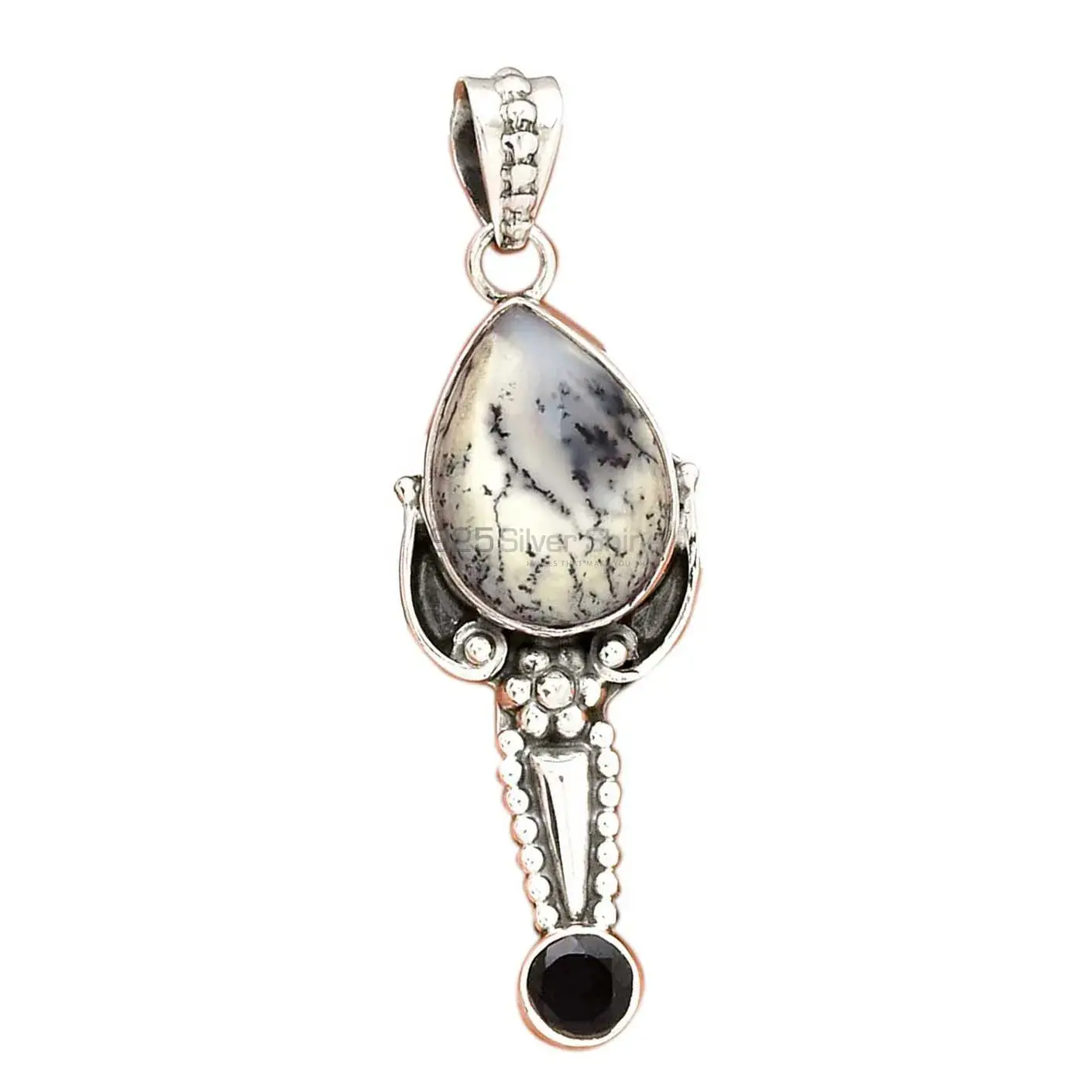 Multi Gemstone Pendants In Fine Sterling Silver Jewelry 925SP081-2_2