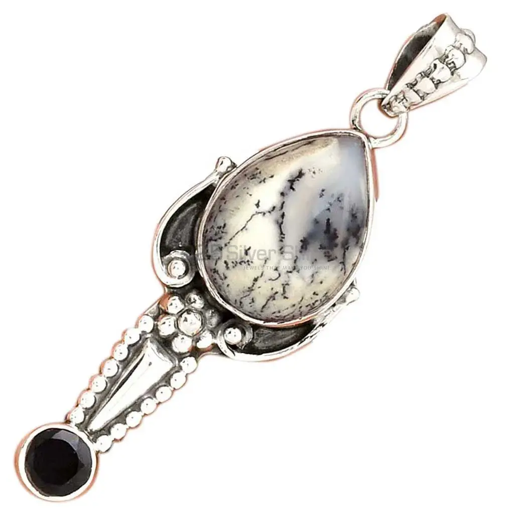 Multi Gemstone Pendants In Fine Sterling Silver Jewelry 925SP081-2_3