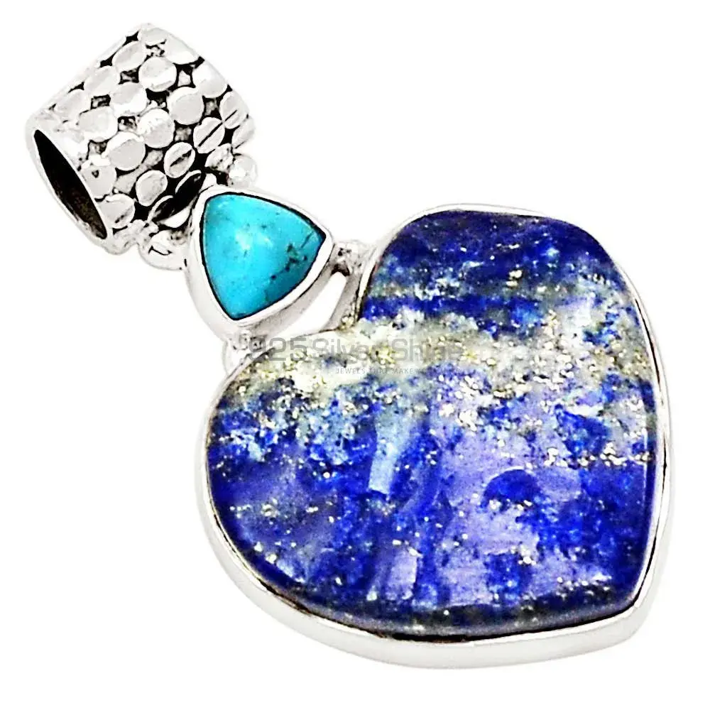 Multi Gemstone Pendants In Fine Sterling Silver Jewelry 925SP131_0