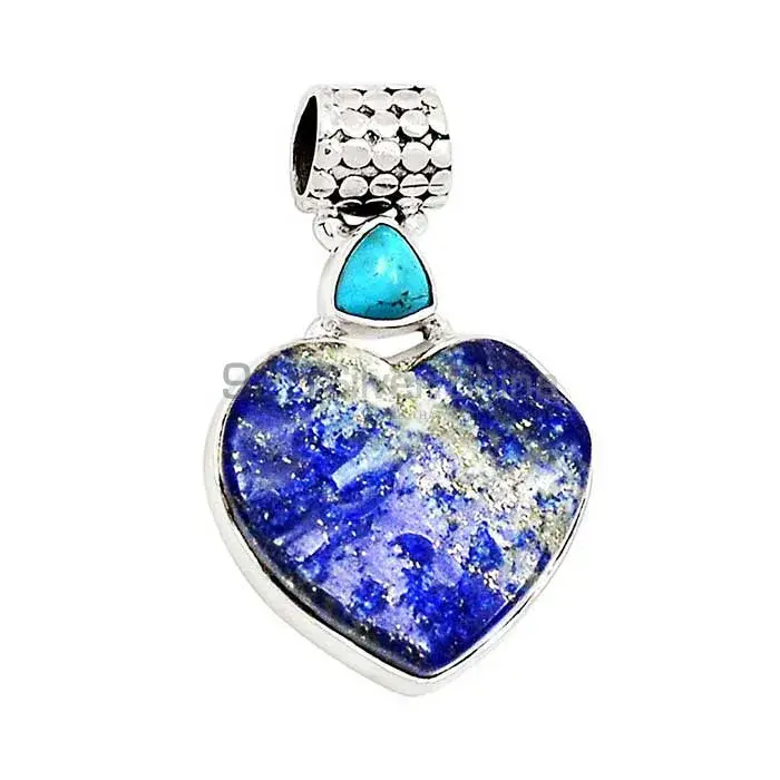 Multi Gemstone Pendants In Fine Sterling Silver Jewelry 925SP131_2