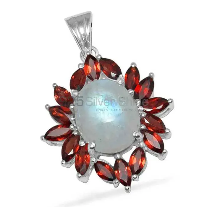 Best Price Multi Gemstone Pendants Wholesaler In Fine Sterling Silver Jewelry 925SP1453_0