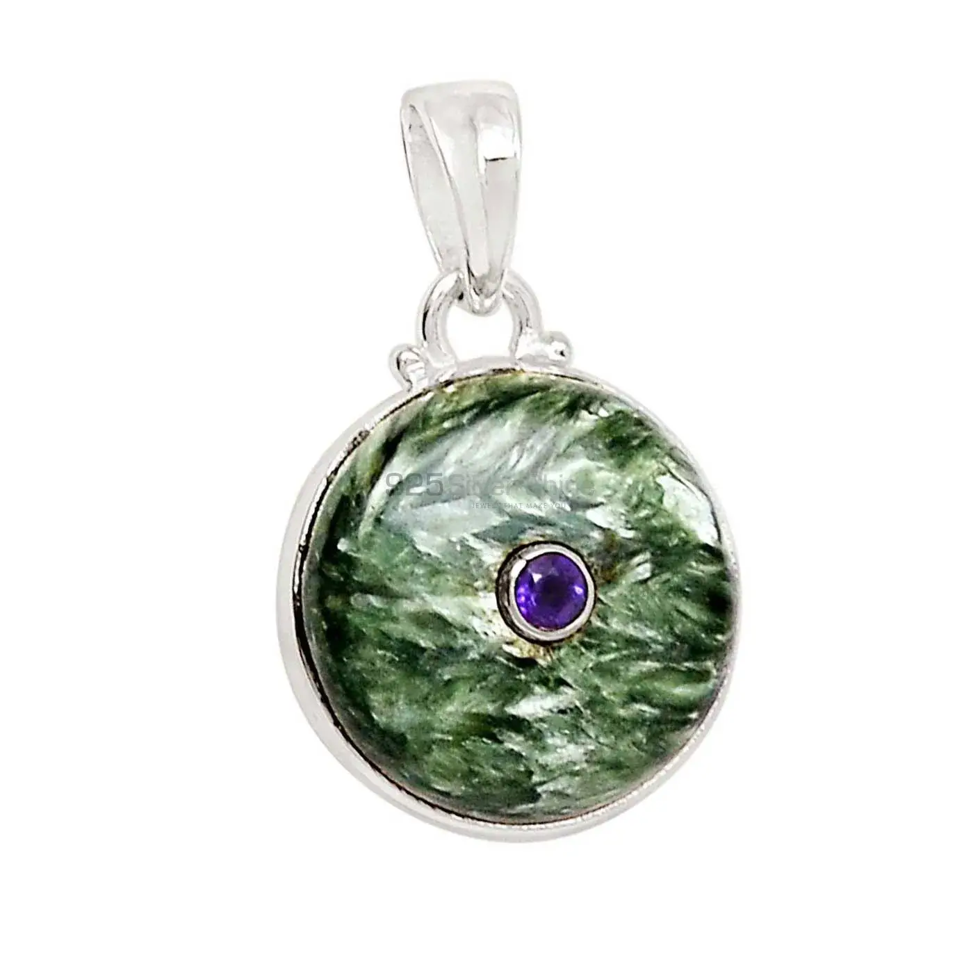 Best Price Multi Gemstone Pendants Wholesaler In Fine Sterling Silver Jewelry 925SP70-5_1