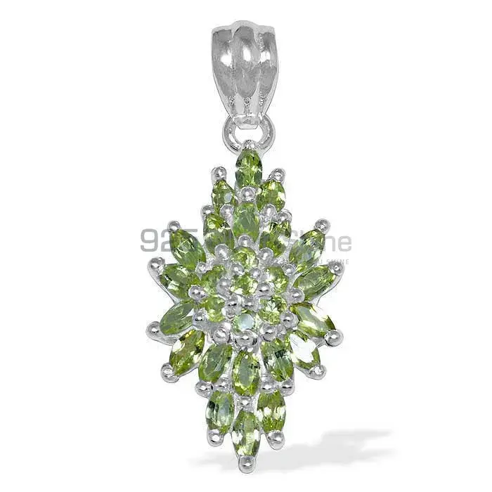 Best Price Peridot Gemstone Handmade Pendants In Solid Sterling Silver Jewelry 925SP1497