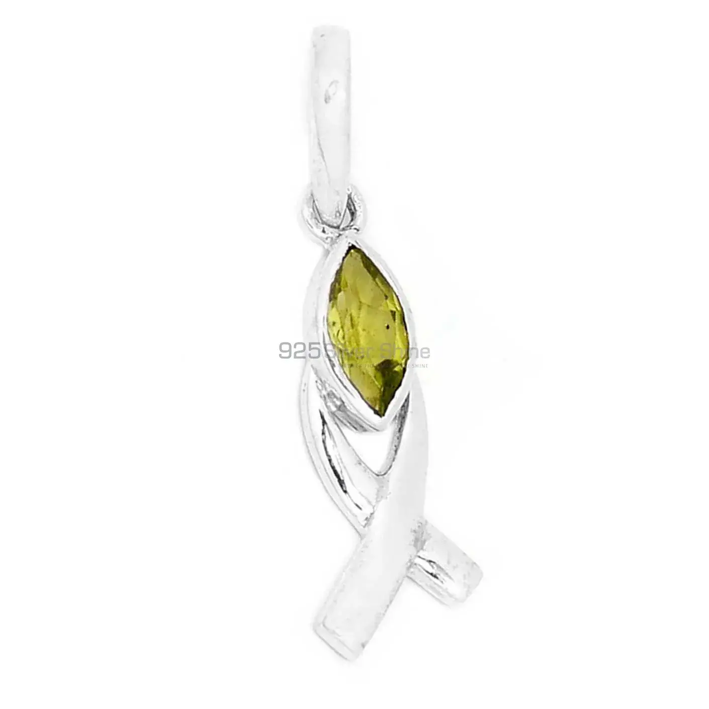 Peridot Gemstone Handmade Pendants In Solid Sterling Silver Jewelry 925SP283-1_1