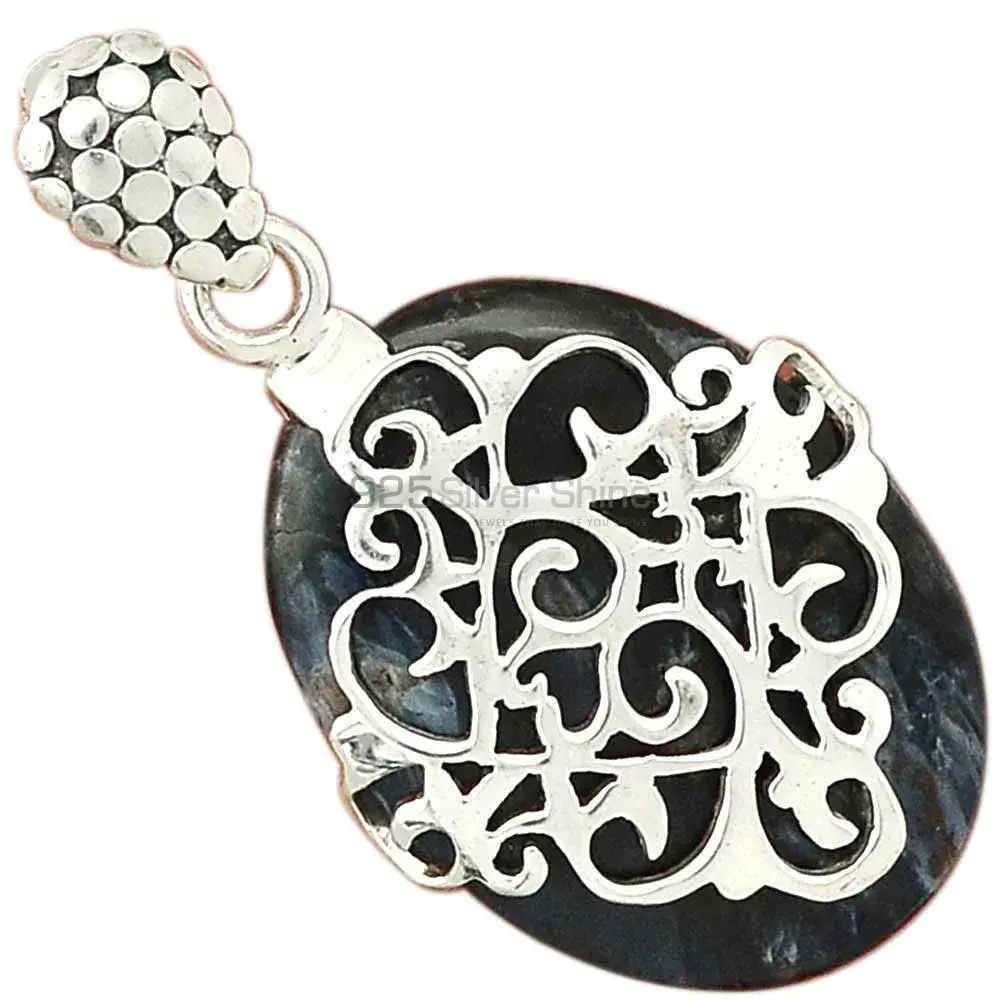 Pietersite Gemstone Handmade Pendants In Solid Sterling Silver Jewelry 925SP53-2_0