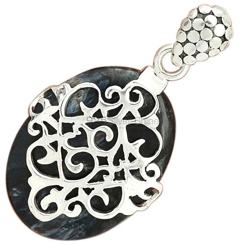Pietersite Gemstone Handmade Pendants In Solid Sterling Silver Jewelry 925SP53-2_3