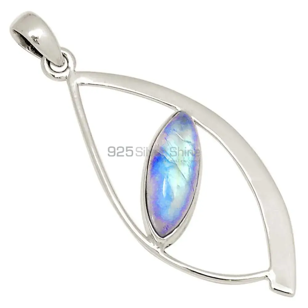 Best Price Rainbow Gemstone Pendants Exporters In 925 Solid Silver Jewelry 925SP122-3