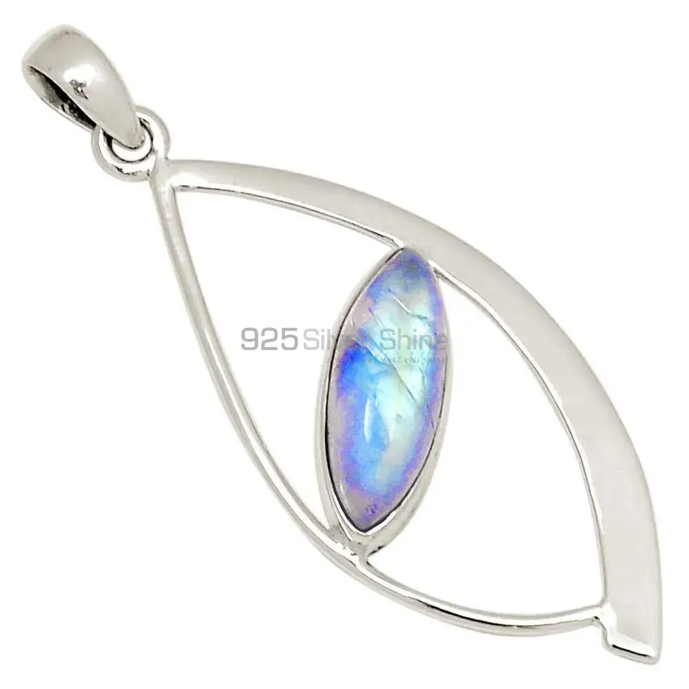 Rainbow Gemstone Pendants In 925 Solid Silver Jewelry 925SP122-3_0
