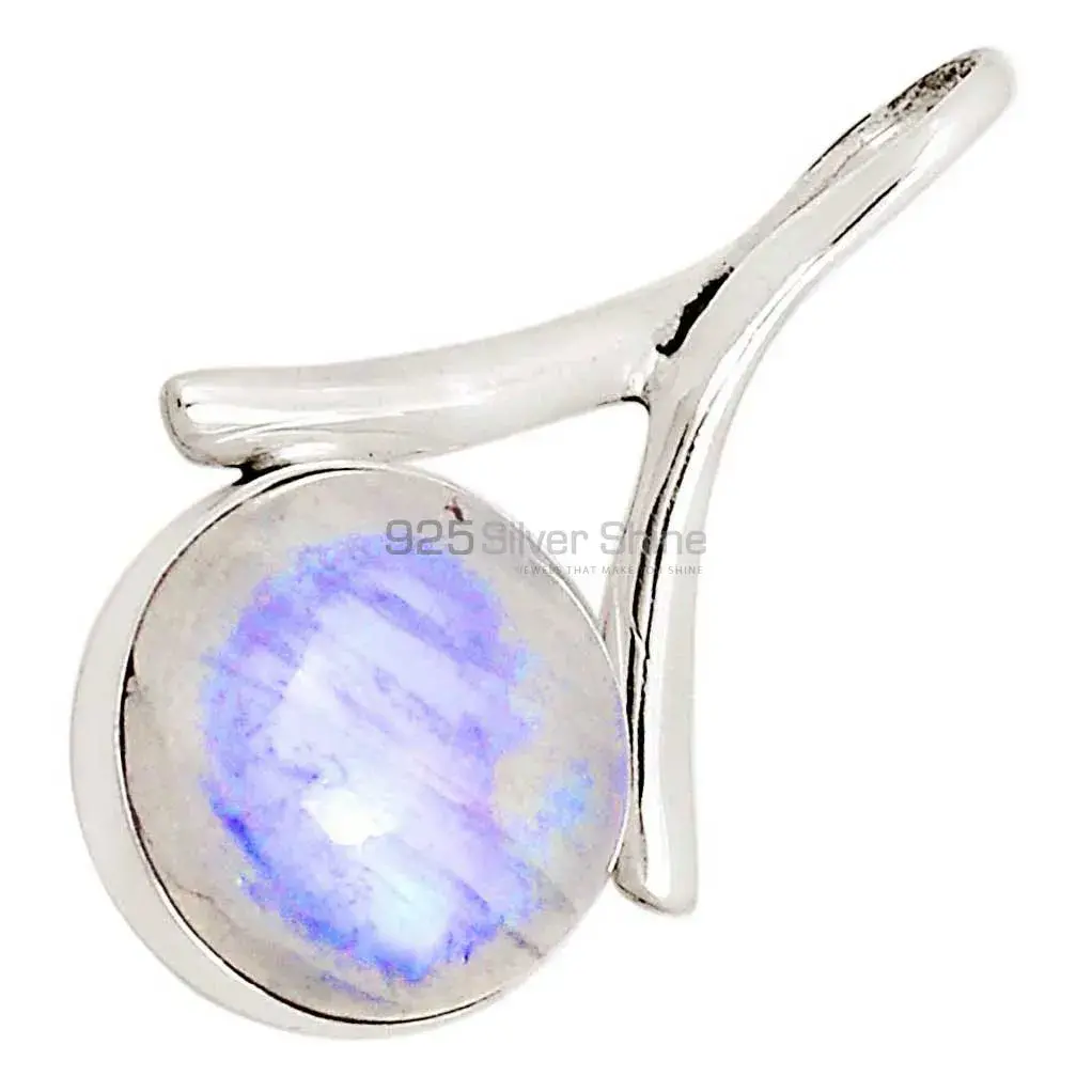 Best Price Rainbow Moonstone Pendants In Fine Sterling Silver Jewelry 925SP120-1_1
