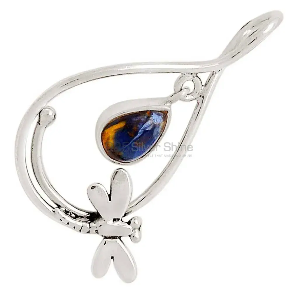 Sodalite Gemstone Pendants In 925 Fine Silver Jewelry 925SP105-3_1