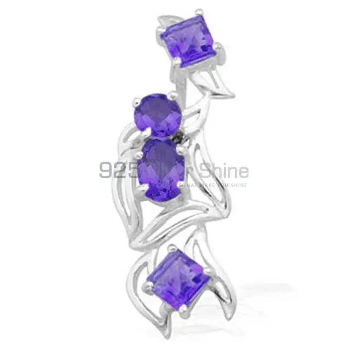 Solid Sterling Silver Handmade Pendants In Iolite Gemstone Jewelry 925SP1572