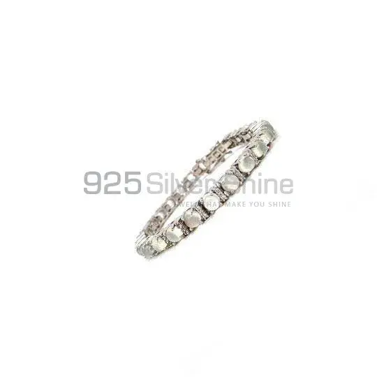 White Opal Tennis Bracelets In Fine Sterling Silver Jewelry 925SB187_0