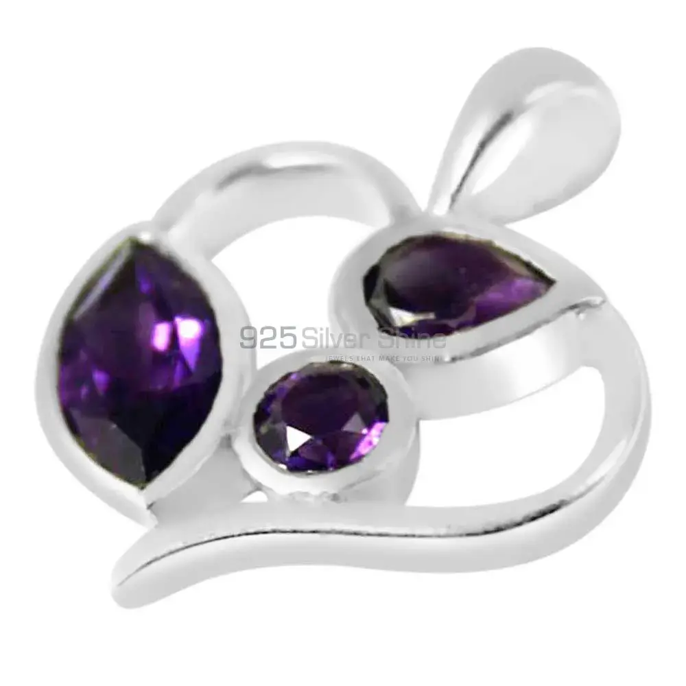 Best Quality 925 Fine Silver Pendants Suppliers In Amethyst Gemstone Jewelry 925SP229-8_0