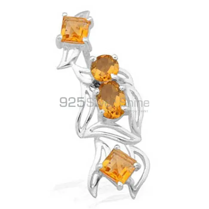 Best Quality 925 Fine Silver Pendants Suppliers In Citrine Gemstone Jewelry 925SP1575_0