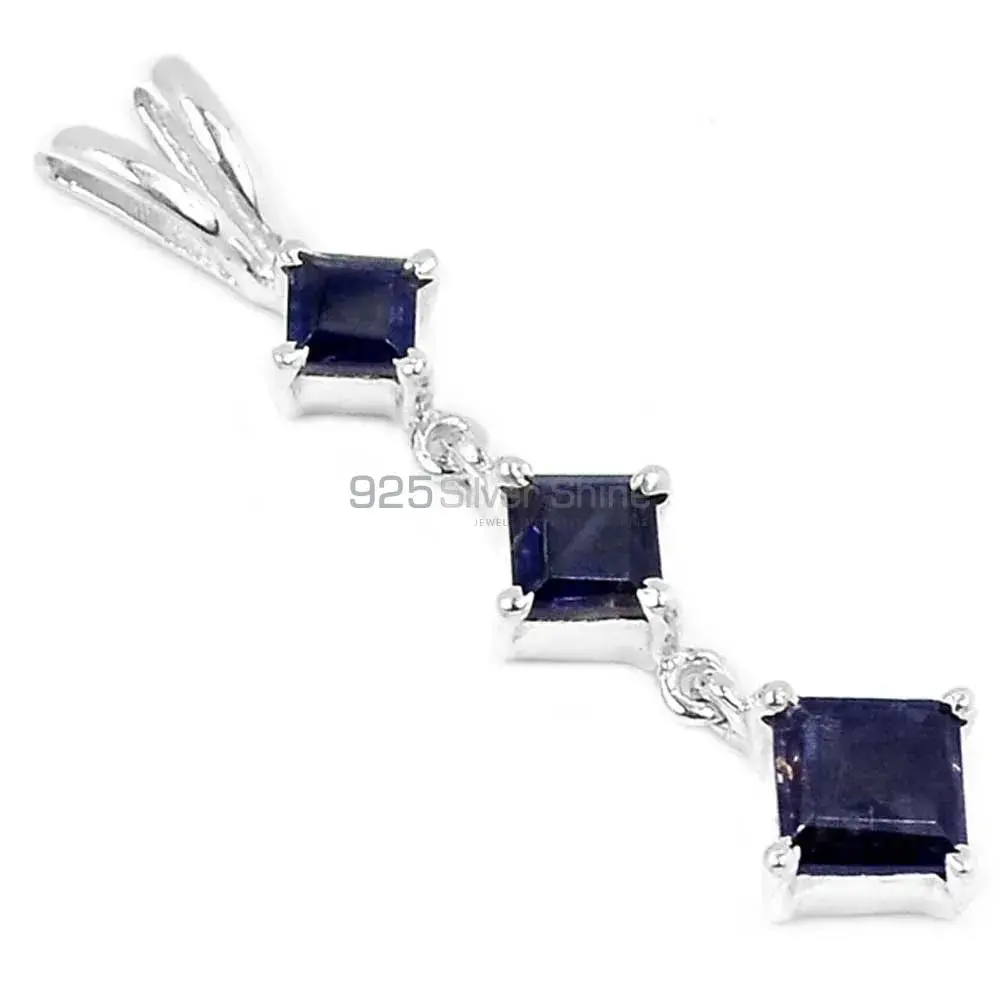 Best Quality 925 Fine Silver Pendants Suppliers In Iolite Gemstone Jewelry 925SP214-2_1