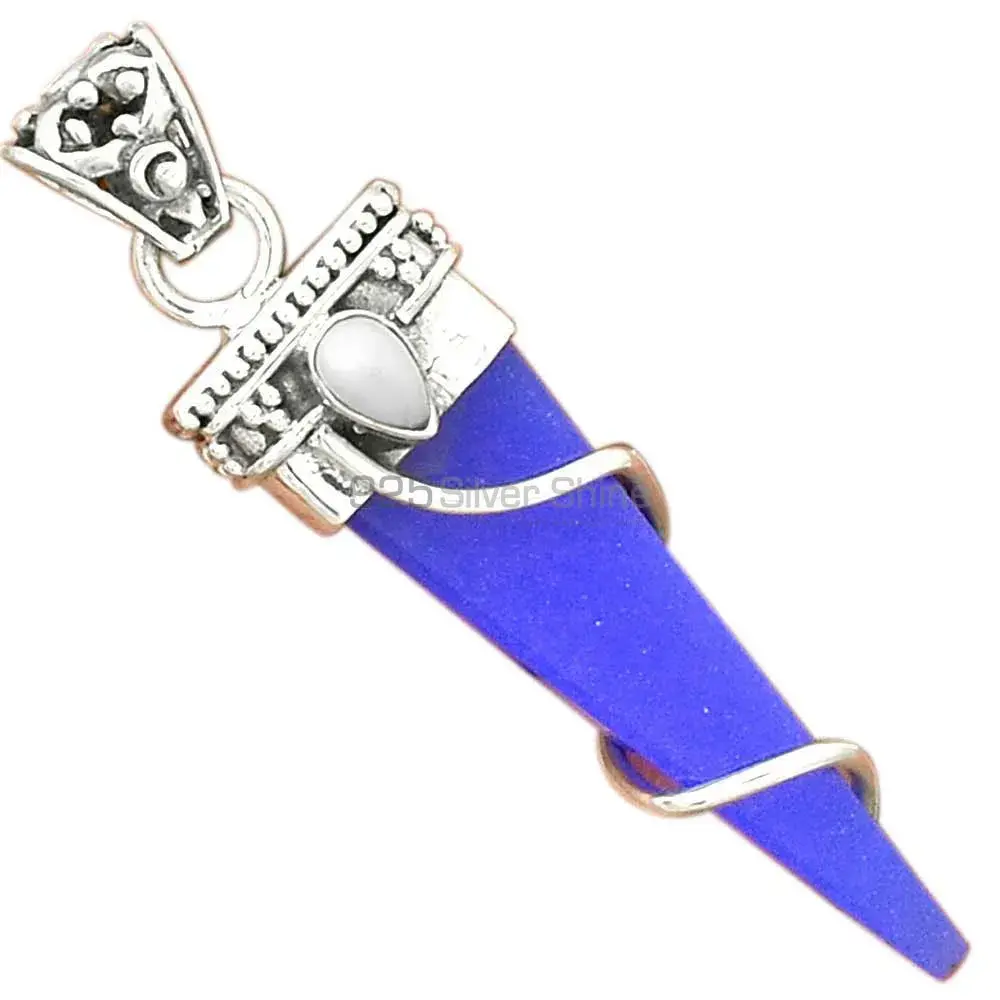 925 Fine Silver Pendants In Multi Gemstone Jewelry 925SP35-3_0