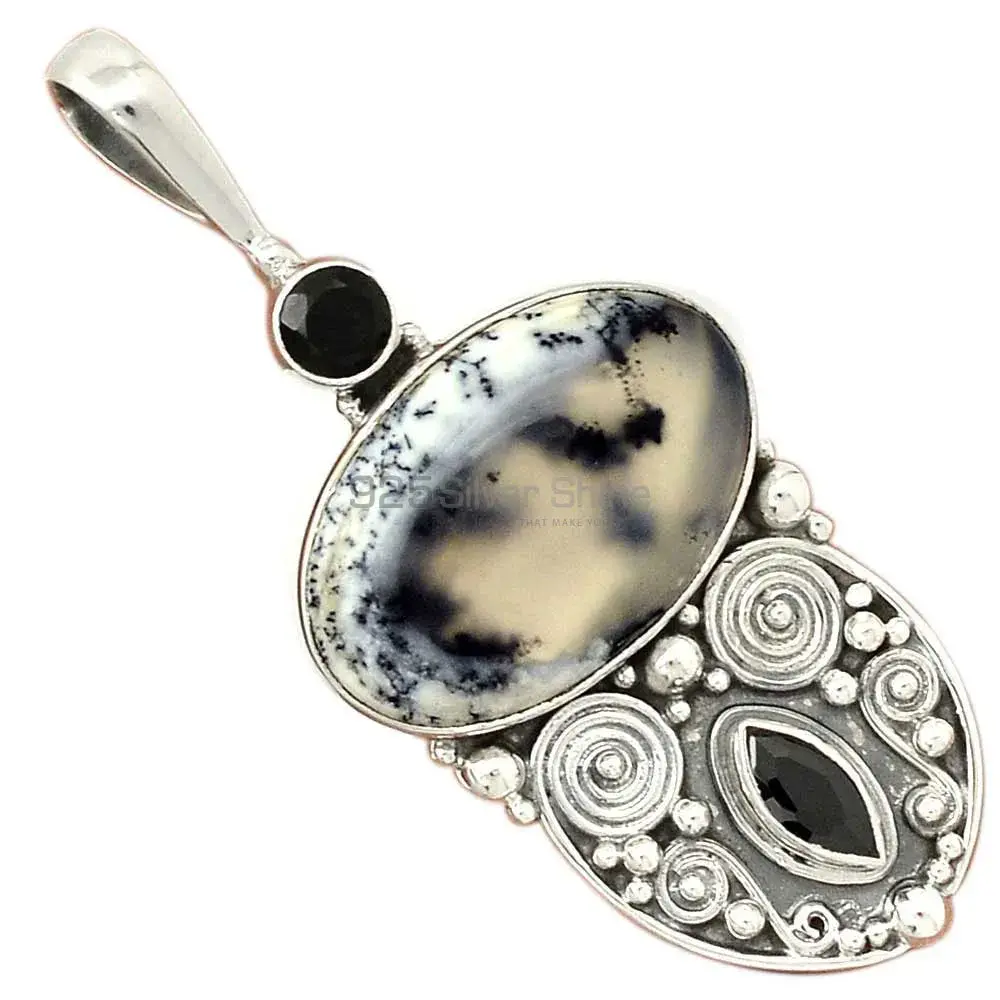 925 Fine Silver Pendants In Multi Gemstone Jewelry 925SP63-3_0