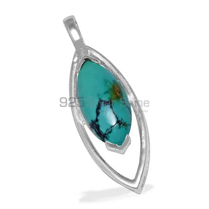 925 Fine Silver Pendants In Turquoise Gemstone Jewelry 925SP1475_1