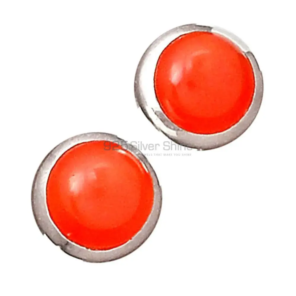 Best Quality 925 Sterling Silver Earrings In Carnelian Gemstone Jewelry 925SE2739_7