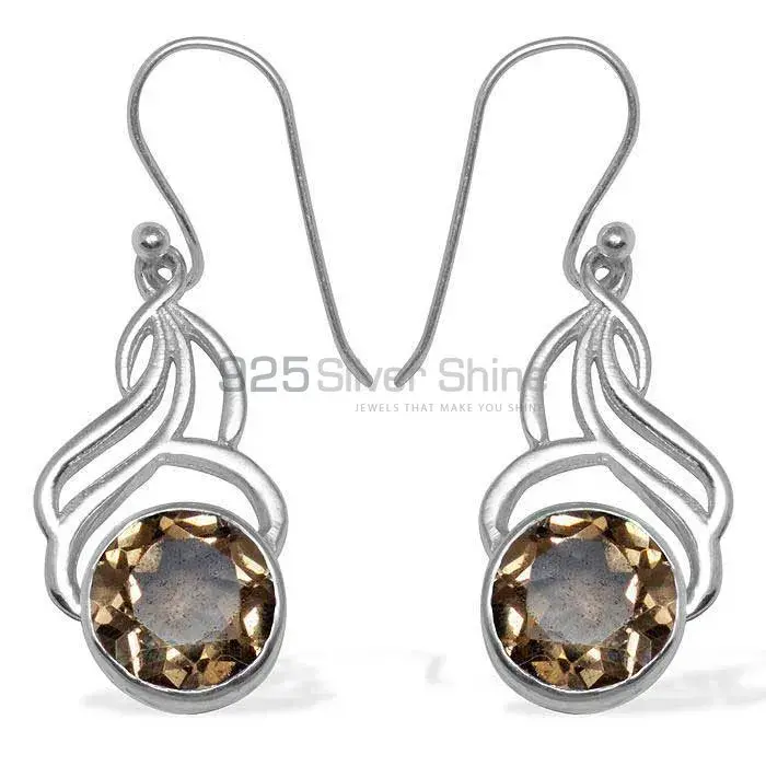 Best Quality 925 Sterling Silver Earrings In Citrine Gemstone Jewelry 925SE818