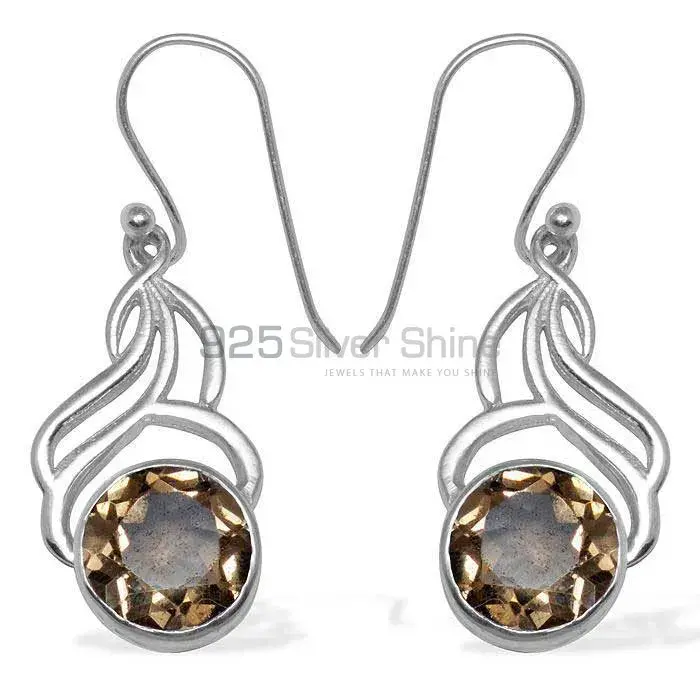 925 Sterling Silver Earrings In Citrine Gemstone Jewelry 925SE818_0