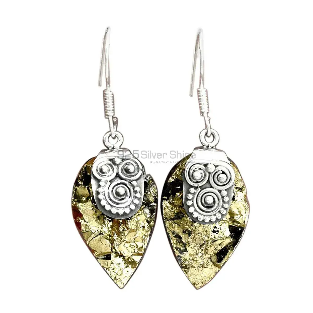 Best Quality 925 Sterling Silver Earrings In Druzy Gemstone Jewelry 925SE2533