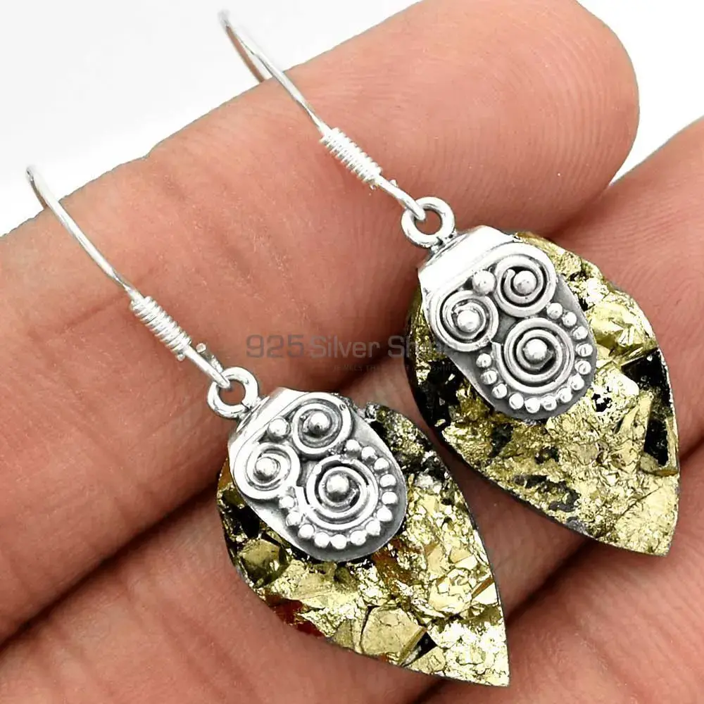 Best Quality 925 Sterling Silver Earrings In Druzy Gemstone Jewelry 925SE2533_1