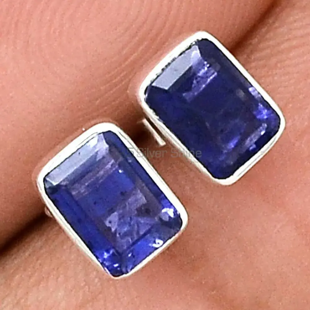 Best Quality 925 Sterling Silver Earrings In Iolite Gemstone Jewelry 925SE2217_0