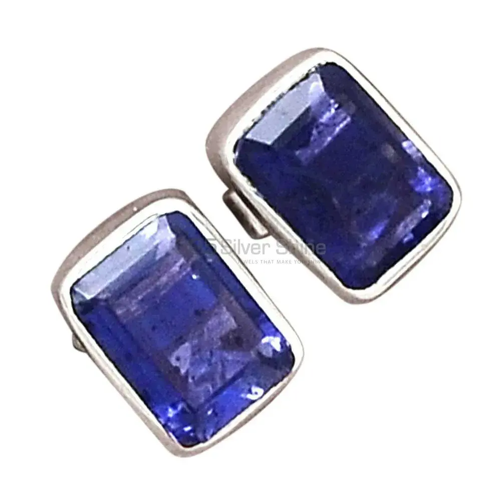 Best Quality 925 Sterling Silver Earrings In Iolite Gemstone Jewelry 925SE2217_1