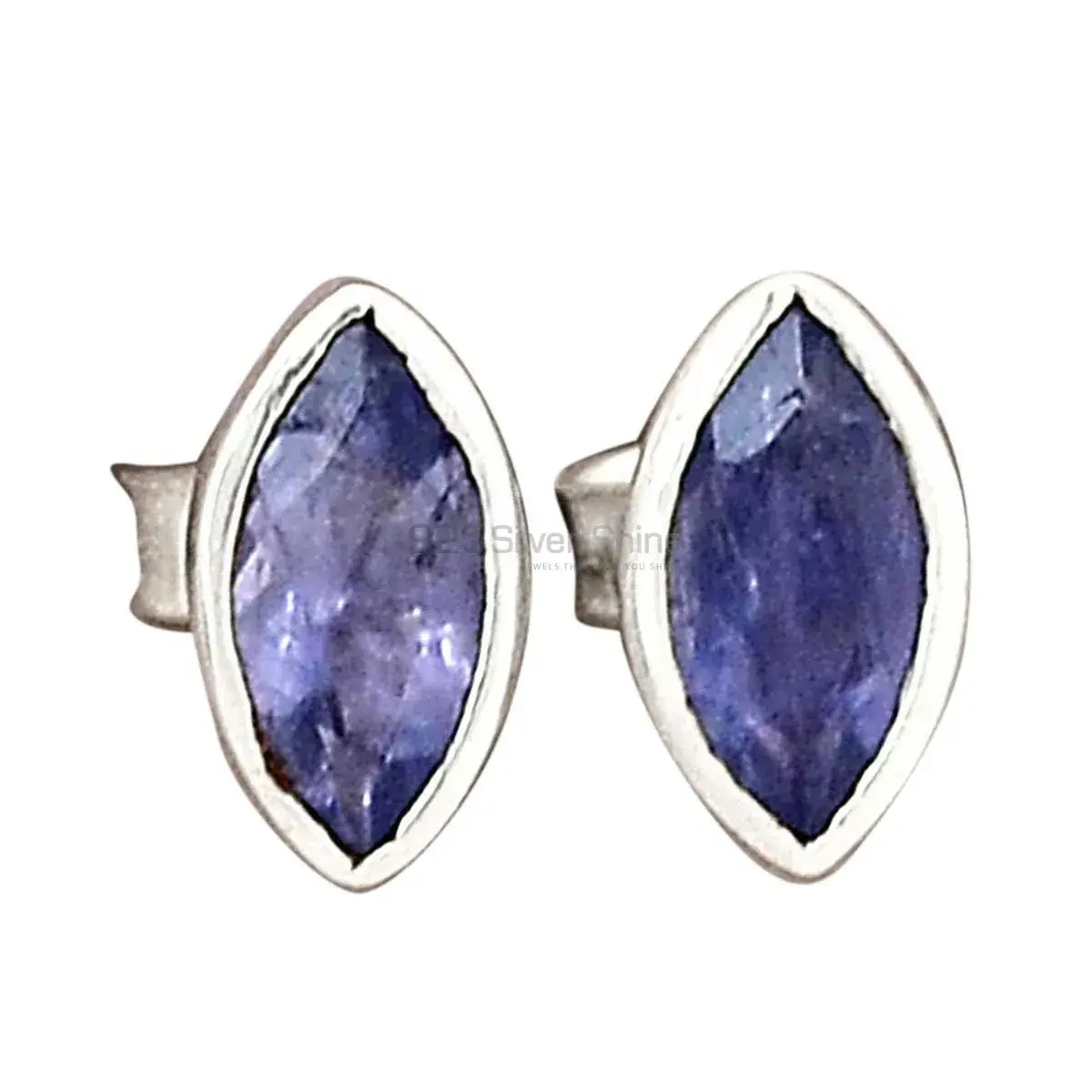 Best Quality 925 Sterling Silver Earrings In Iolite Gemstone Jewelry 925SE2217_2