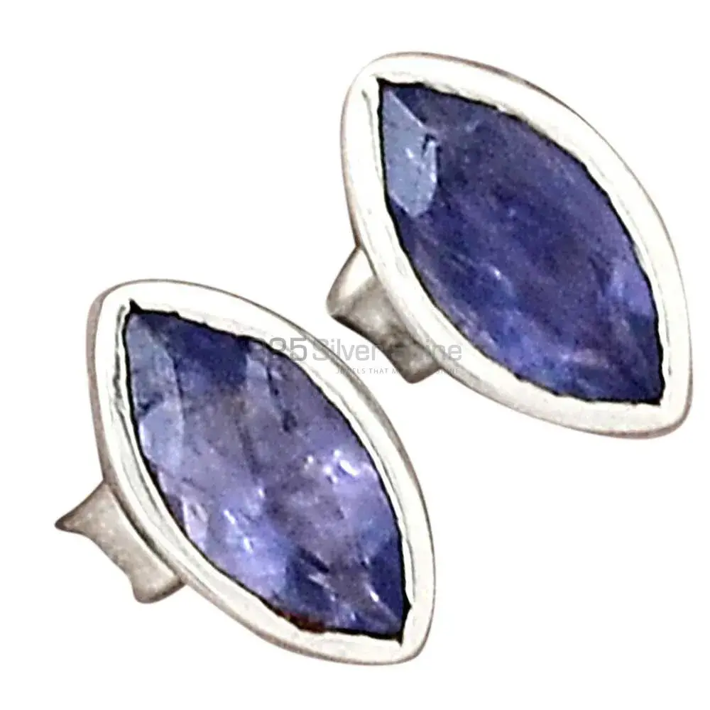 Best Quality 925 Sterling Silver Earrings In Iolite Gemstone Jewelry 925SE2217_3