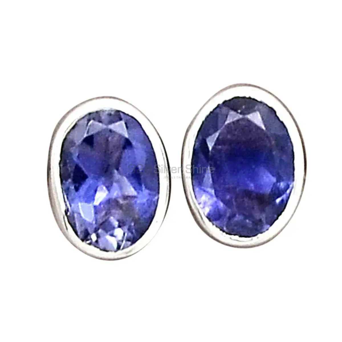 Best Quality 925 Sterling Silver Earrings In Iolite Gemstone Jewelry 925SE2217_4