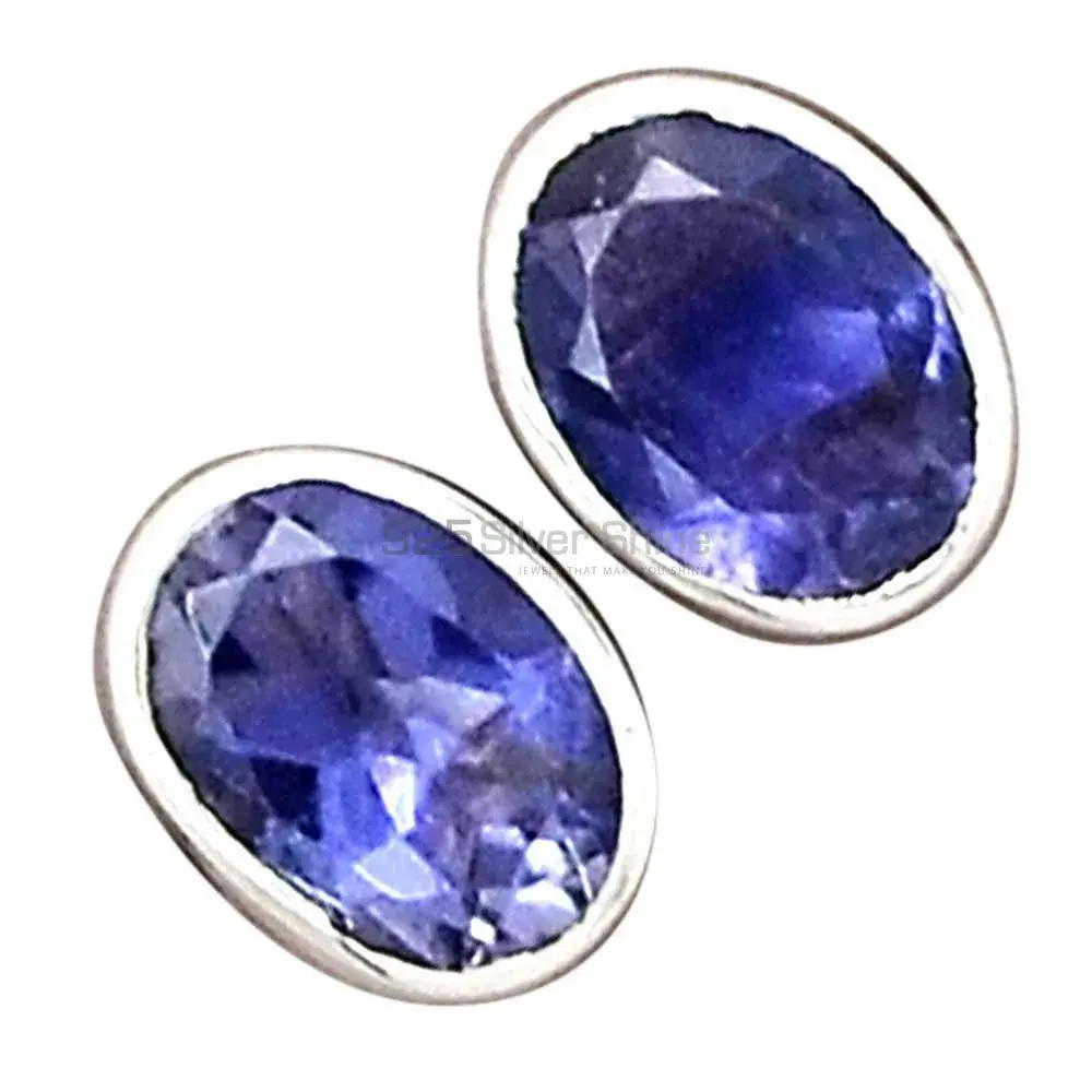Best Quality 925 Sterling Silver Earrings In Iolite Gemstone Jewelry 925SE2217_5