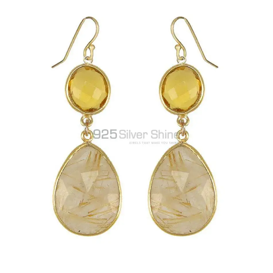 925 Sterling Silver Earrings In Multi Gemstone Jewelry 925SE1879_0
