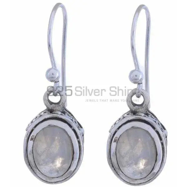 Best Quality 925 Sterling Silver Earrings In Rainbow Moonstone Jewelry 925SE1204