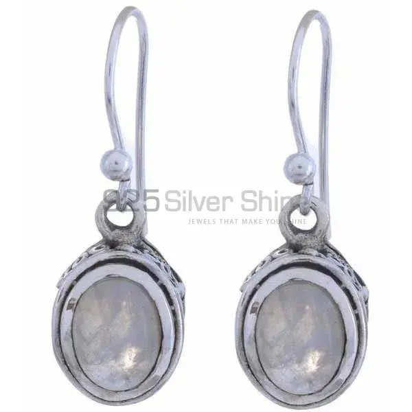 925 Sterling Silver Earrings In Rainbow Moonstone Jewelry 925SE1204_0