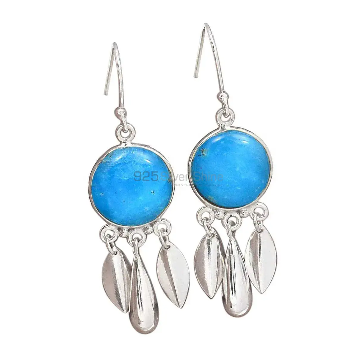 925 Sterling Silver Earrings In Turquoise Gemstone Jewelry 925SE2772_0