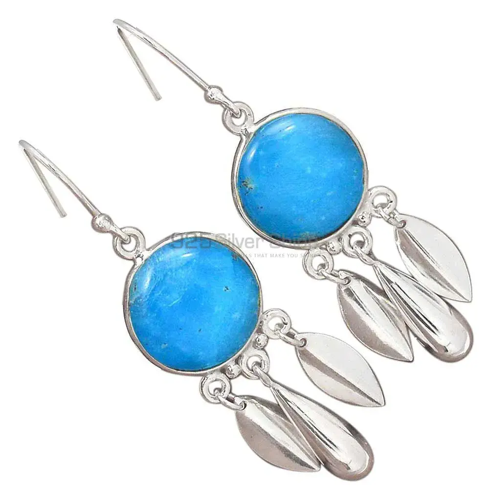 Best Quality 925 Sterling Silver Earrings In Turquoise Gemstone Jewelry 925SE2772_0