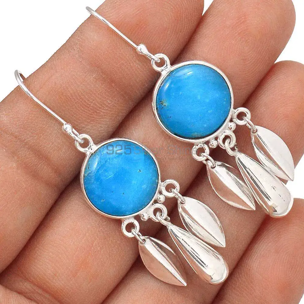 925 Sterling Silver Earrings In Turquoise Gemstone Jewelry 925SE2772_2