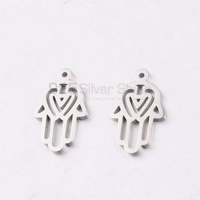 925 Sterling Silver Hamsa Charm Pendant HMMN310_1