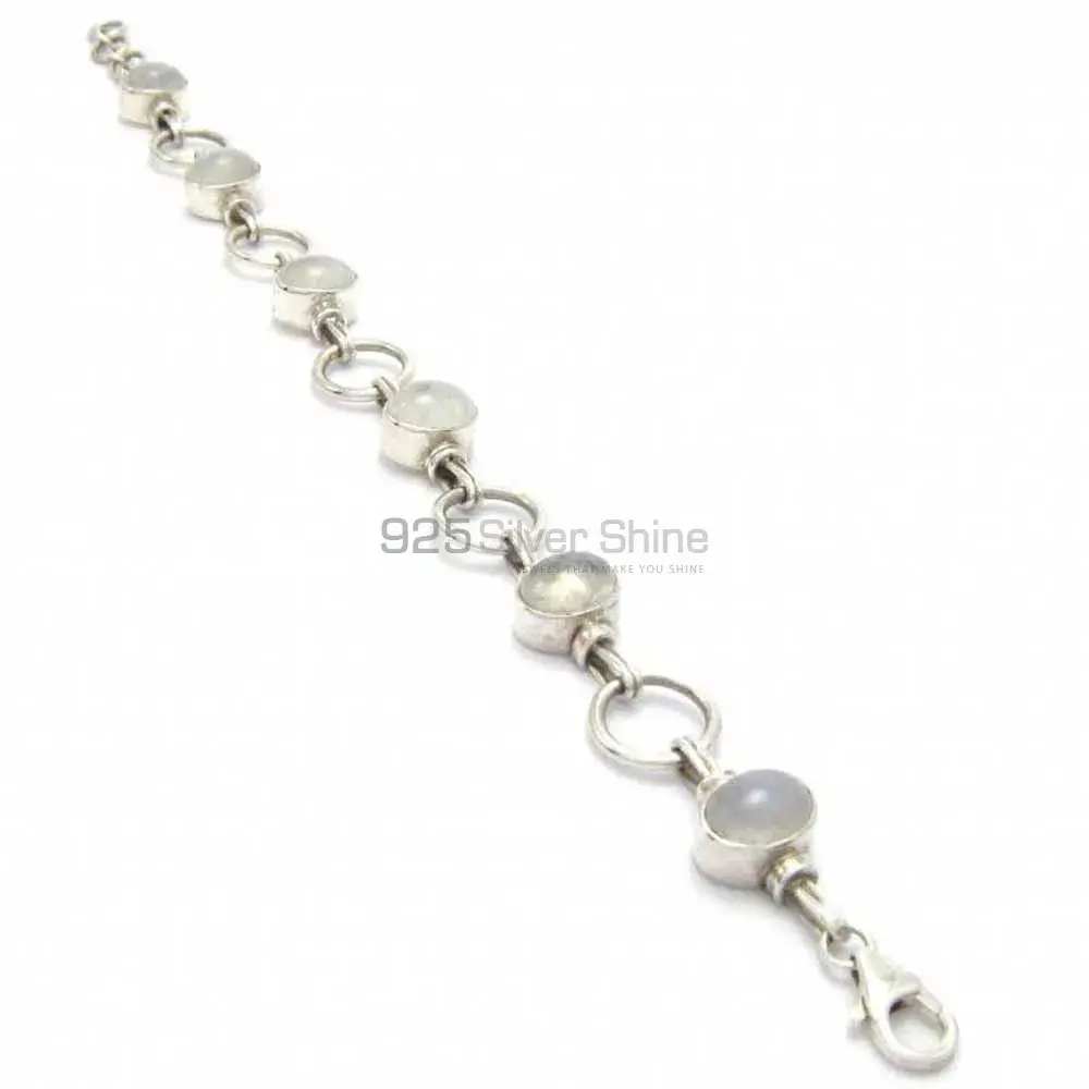 Best Quality 925 Sterling Silver Handmade Bracelets In rainbow Moonstone Jewelry 925SB255_0