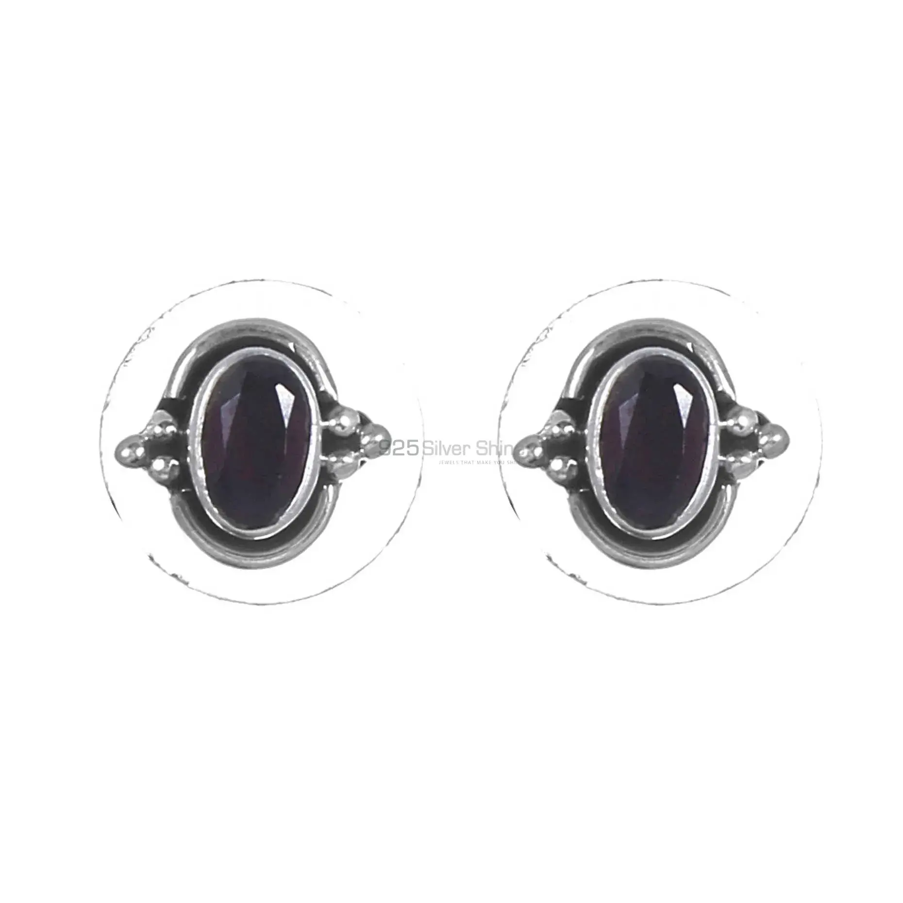 925 Sterling Silver Handmade Earrings In Black Onyx Gemstone Jewelry 925SE268