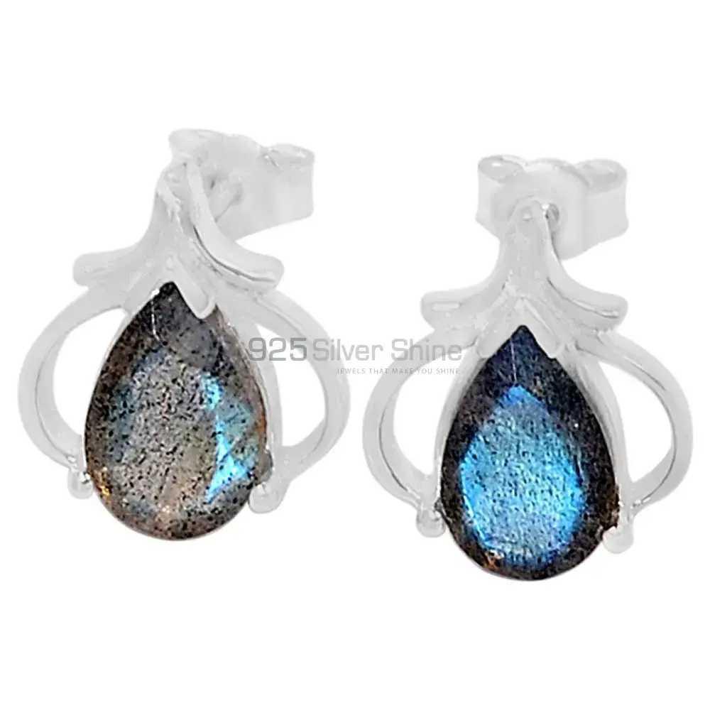 925 Sterling Silver Handmade Earrings In Labradorite Gemstone Jewelry 925SE426_0