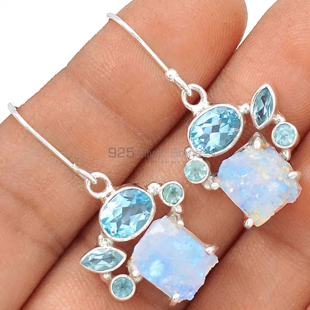 Best Quality 925 Sterling Silver Handmade Earrings In Multi Gemstone Jewelry 925SE2062_0